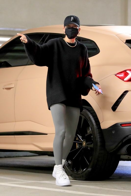 HAILEY BIEBER at a Medical Building in West Hollywood 12/17/2020