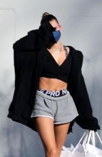 HAILEY BIEBER in Shorts Out and About in Los Angeles 12/26/2020