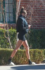 HAILEY BIEBER Leaves a Pilates Class in Los Angeles 12/18/2020