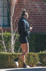 HAILEY BIEBER Leaves a Pilates Class in Los Angeles 12/18/2020