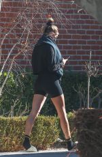 HAILEY BIEBER Leaves a Pilates Class in Los Angeles 12/18/2020