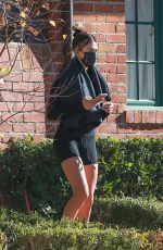 HAILEY BIEBER Leaves a Pilates Class in Los Angeles 12/18/2020