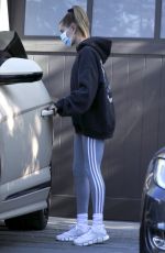 HAILEY BIEBER Leaves a Private Workout Class in West Hollywood 12/19/2020