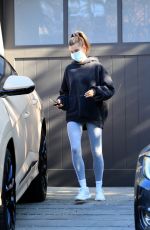 HAILEY BIEBER Leaves a Private Workout Class in West Hollywood 12/19/2020