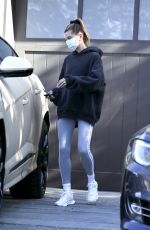 HAILEY BIEBER Leaves a Private Workout Class in West Hollywood 12/19/2020