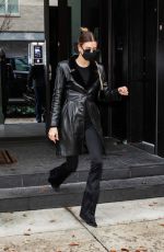 HAILEY BIEBER Leaves Her Apartment in New York 12/01/2020