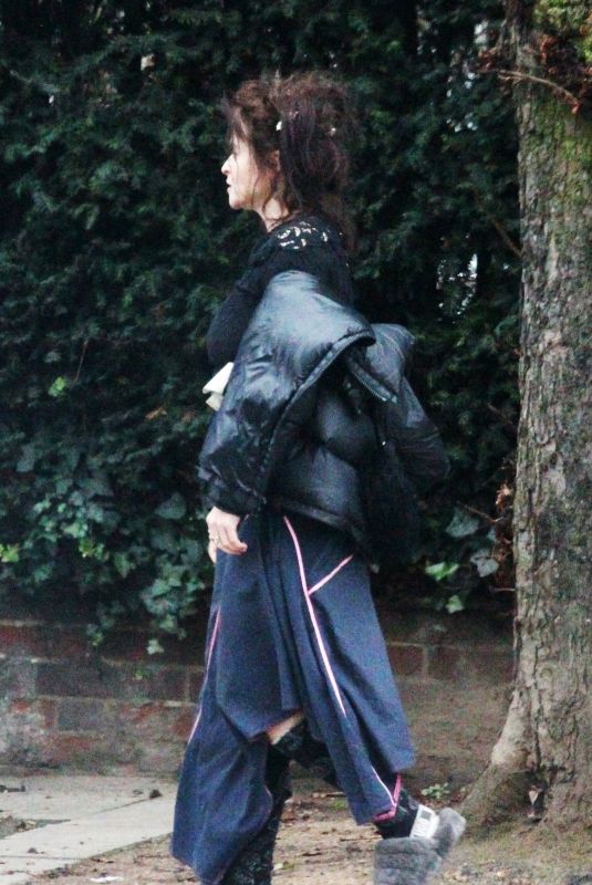 HELENA BONHAM CARTER Out and About in Hampstead 12/28/2020