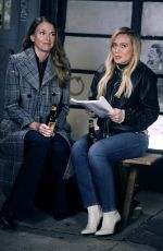 HILARY DUFF and SUTTON FOSTER on the Set of Younger in New York 12/11/2020