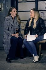 HILARY DUFF and SUTTON FOSTER on the Set of Younger in New York 12/11/2020