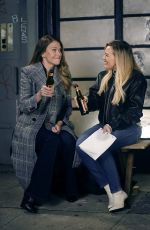 HILARY DUFF and SUTTON FOSTER on the Set of Younger in New York 12/11/2020