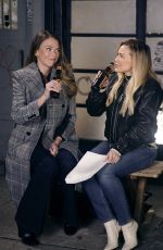 HILARY DUFF and SUTTON FOSTER on the Set of Younger in New York 12/11/2020