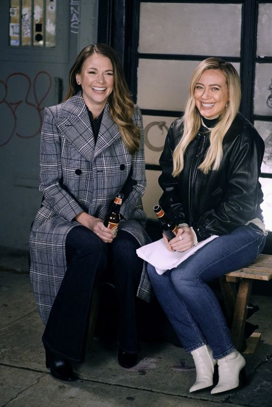 HILARY DUFF and SUTTON FOSTER on the Set of Younger in New York 12/11/2020