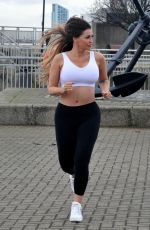 HOLLY HENDERSON Out Jogging in Liverpool 12/17/2020