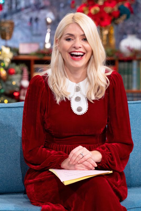 HOLLY WILLOUGHBY at Christmas Special TV Show 12/25/2020