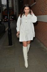 IMOGEN THOMAS Leaves Zuma Restaurant in Knightsbridge 12/12/2020