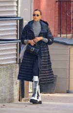 IRINA SHAYK Out Shopping in New York 12/11/2020