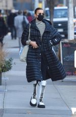IRINA SHAYK Out Shopping in New York 12/11/2020