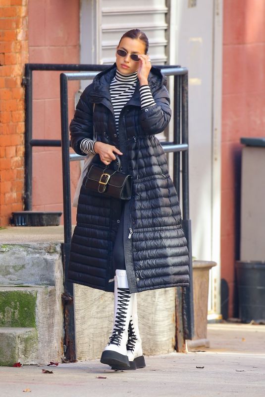 IRINA SHAYK Out Shopping in New York 12/11/2020