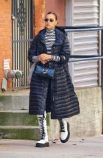 IRINA SHAYK Out Shopping in New York 12/11/2020