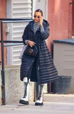 IRINA SHAYK Out Shopping in New York 12/11/2020
