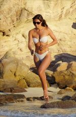 IRIS MITTENAERE in Bikini at a Beach in St.Barth 12/14/2020