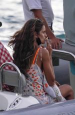 IZABEL GOULART at a Yach in St. Barths 12/29/2020