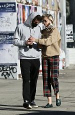 JAIME KING and Sennett Devermont at Flea Market in West Hollywood 12/20/2020