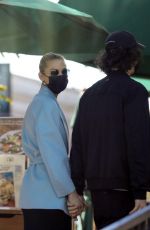 JAIME KING and Sennett Devermont Out in West Hollywood 12/29/2020