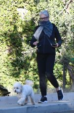 JAMIE LEE CURTIS Out with Her Dog in Los Angeles 12/19/2020