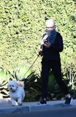 JAMIE LEE CURTIS Out with Her Dog in Los Angeles 12/19/2020