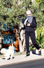 JAMIE LEE CURTIS Out with Her Dog in Los Angeles 12/19/2020