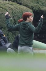 JENNIFER LAWRENCE on the Set of Don