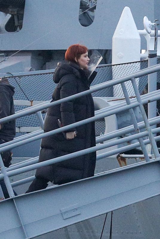 JENNIFER LAWRENCE on the Set of Don