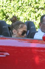 JENNIFER LOPEZ and Alex Rodriguez Driving Out in Miami 12/13/2020