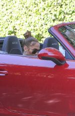 JENNIFER LOPEZ and Alex Rodriguez Driving Out in Miami 12/13/2020