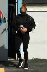 JENNIFER LOPEZ in Legging Leaves a Gym in Miami 12/26/2020