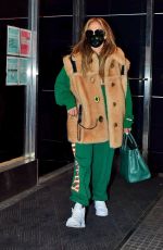 JENNIFER LOPEZ Leaves a Studio in New York 12/28/2020