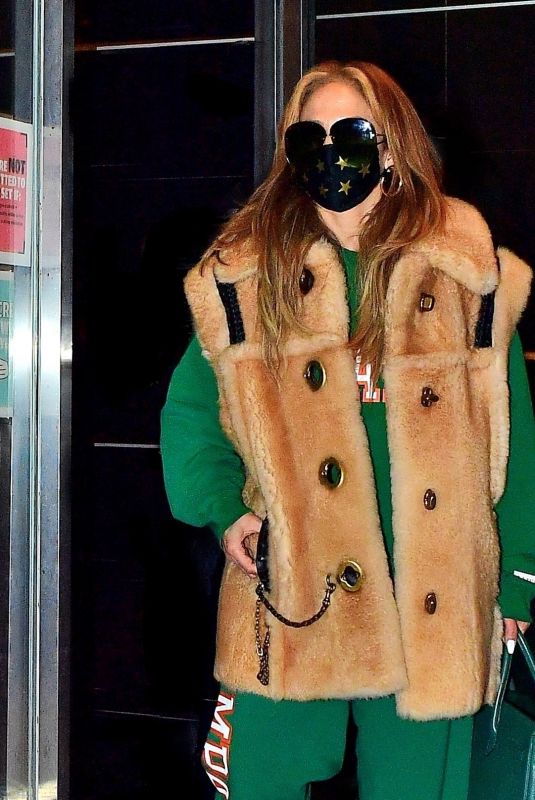 JENNIFER LOPEZ Leaves a Studio in New York 12/28/2020