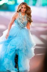JENNIFER LOPEZ on the Set of Dick Clark