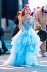 JENNIFER LOPEZ on the Set of Dick Clark