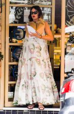 JESINTA FRANKLIN Leaves a Bakery in Rose Bay 12/03/2020