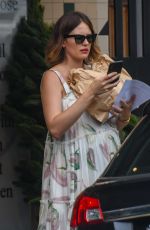 JESINTA FRANKLIN Leaves a Bakery in Rose Bay 12/03/2020