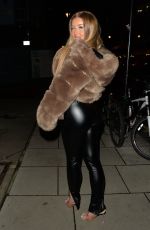 JESS GALE Night Out in London 12/10/2020