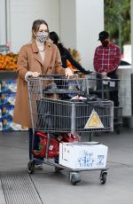 JESSICA ALBA Shopping at Bristol Farms in Beverly Hills 12/24/2020