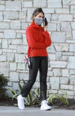 JESSICA ALBE Out for Christmas Shopping at Target in Hollywood 12/04/2020