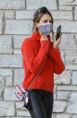 JESSICA ALBE Out for Christmas Shopping at Target in Hollywood 12/04/2020