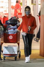 JESSICA ALBE Out for Christmas Shopping at Target in Hollywood 12/04/2020