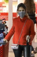 JESSICA ALBE Out for Christmas Shopping at Target in Hollywood 12/04/2020