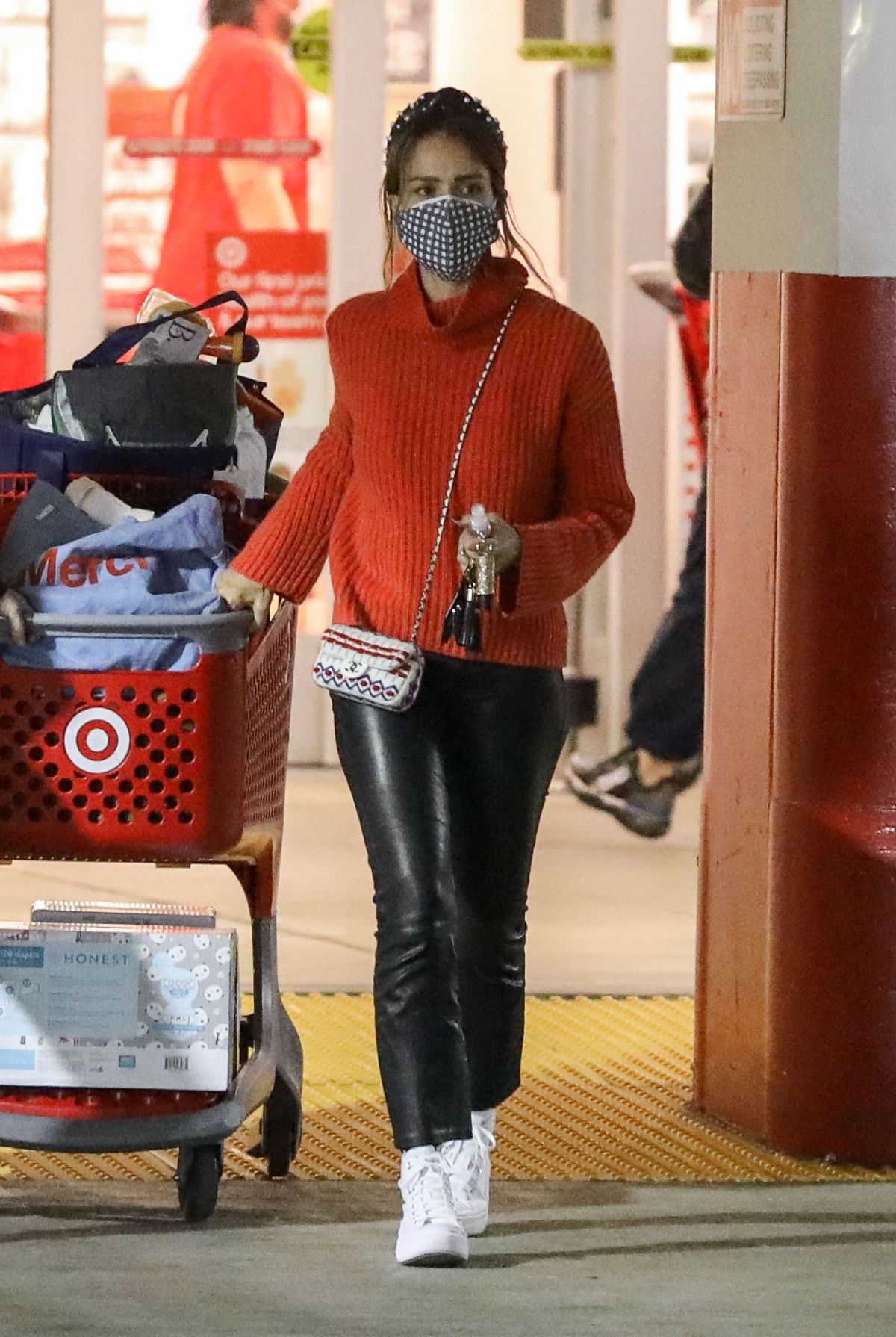 JESSICA ALBE Out for Christmas Shopping at Target in Hollywood 12/04 ...