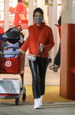 JESSICA ALBE Out for Christmas Shopping at Target in Hollywood 12/04/2020